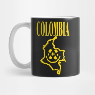 Colombia Grunge Smiling Face Mug